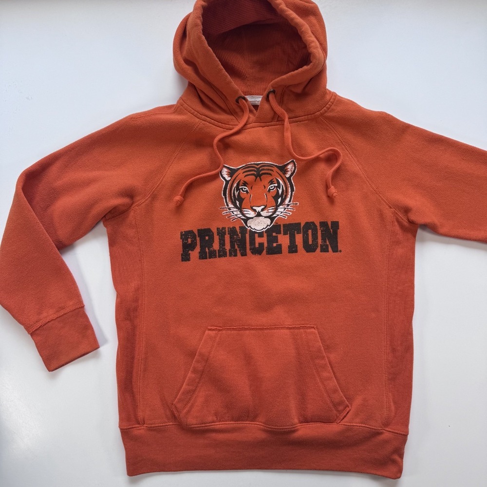 LEAGUE Princeton University Pullover Hoodie 91 Tiger Large Orange Ivy League